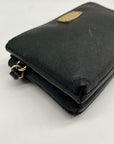 Michael Kors Black Jet Set Travel Double Zip Leather Wristlet