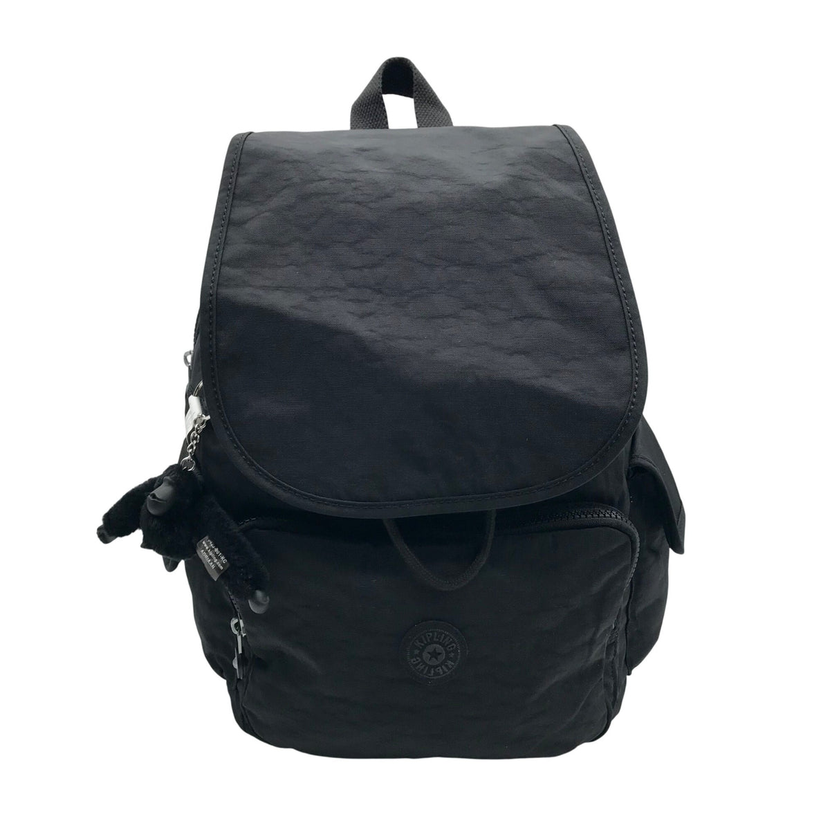 Kipling Black Noir Nylon City Pack Backpack – One Purse display picture 3