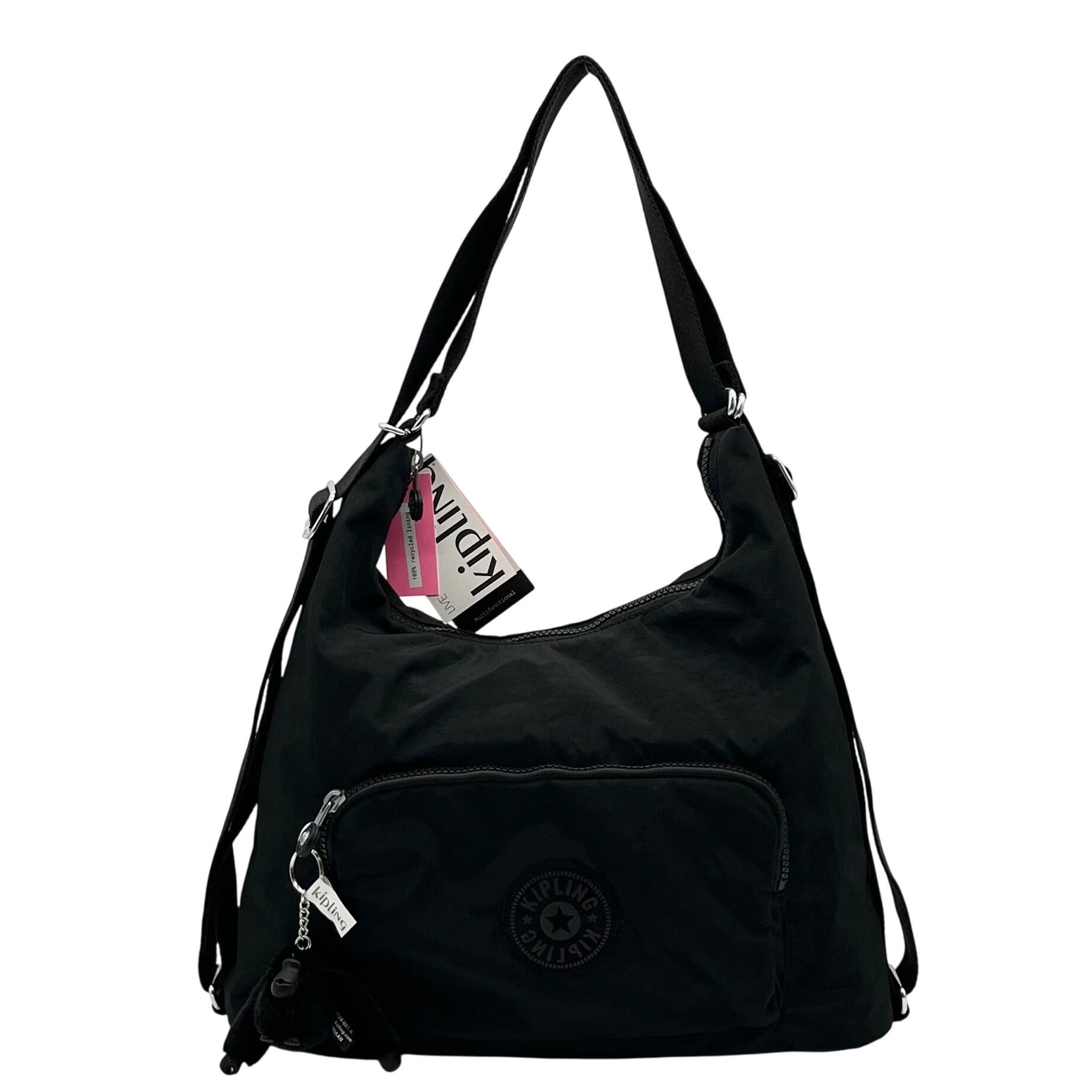 Kipling Black Yenna Backpack Crossbody Bag