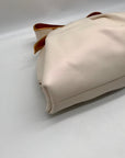 Kate Spade White Bridal Pearlized Leather Bow Frame Crossbody Bag