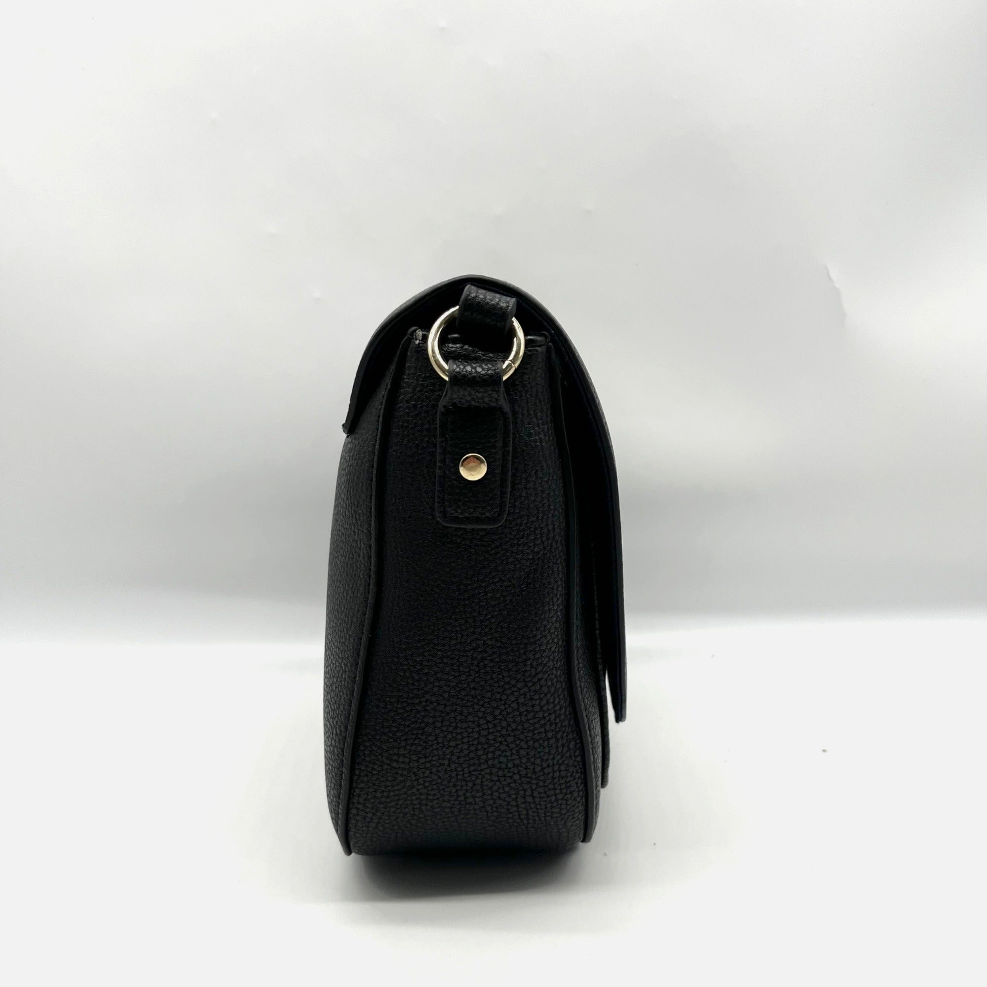 Tommy Hilfiger Black Saddle Crossbody Bag