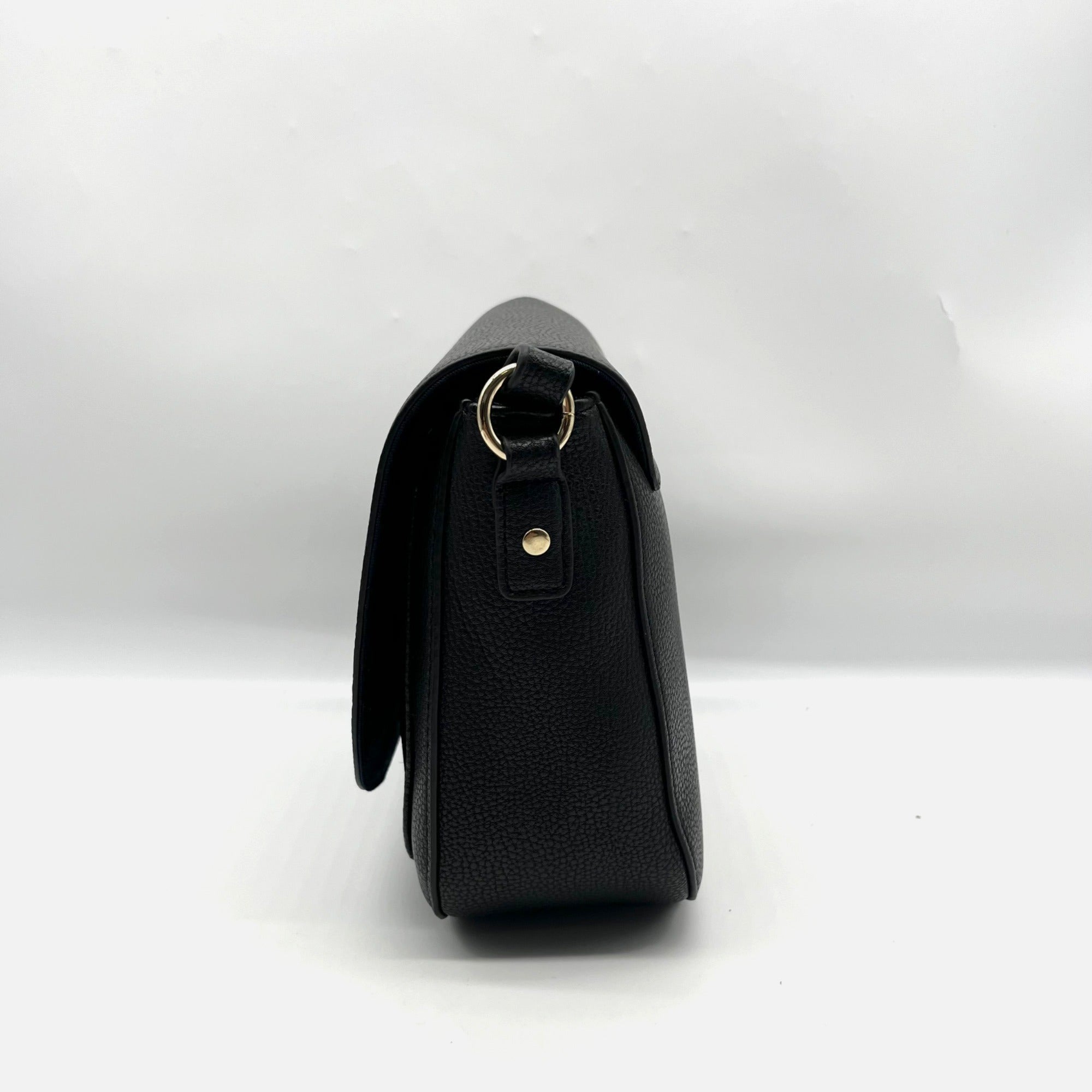 Tommy Hilfiger Black Saddle Crossbody Bag