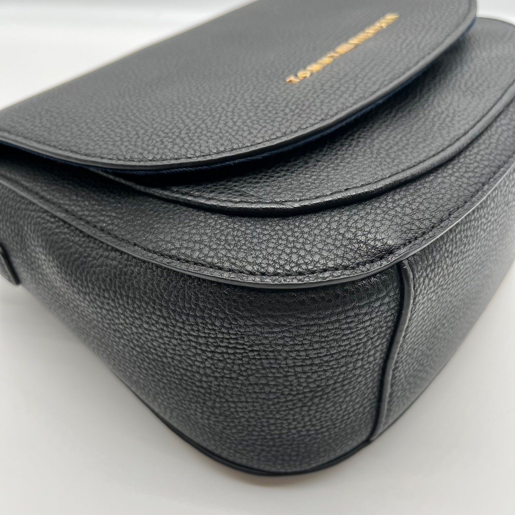 Tommy Hilfiger Black Saddle Crossbody Bag