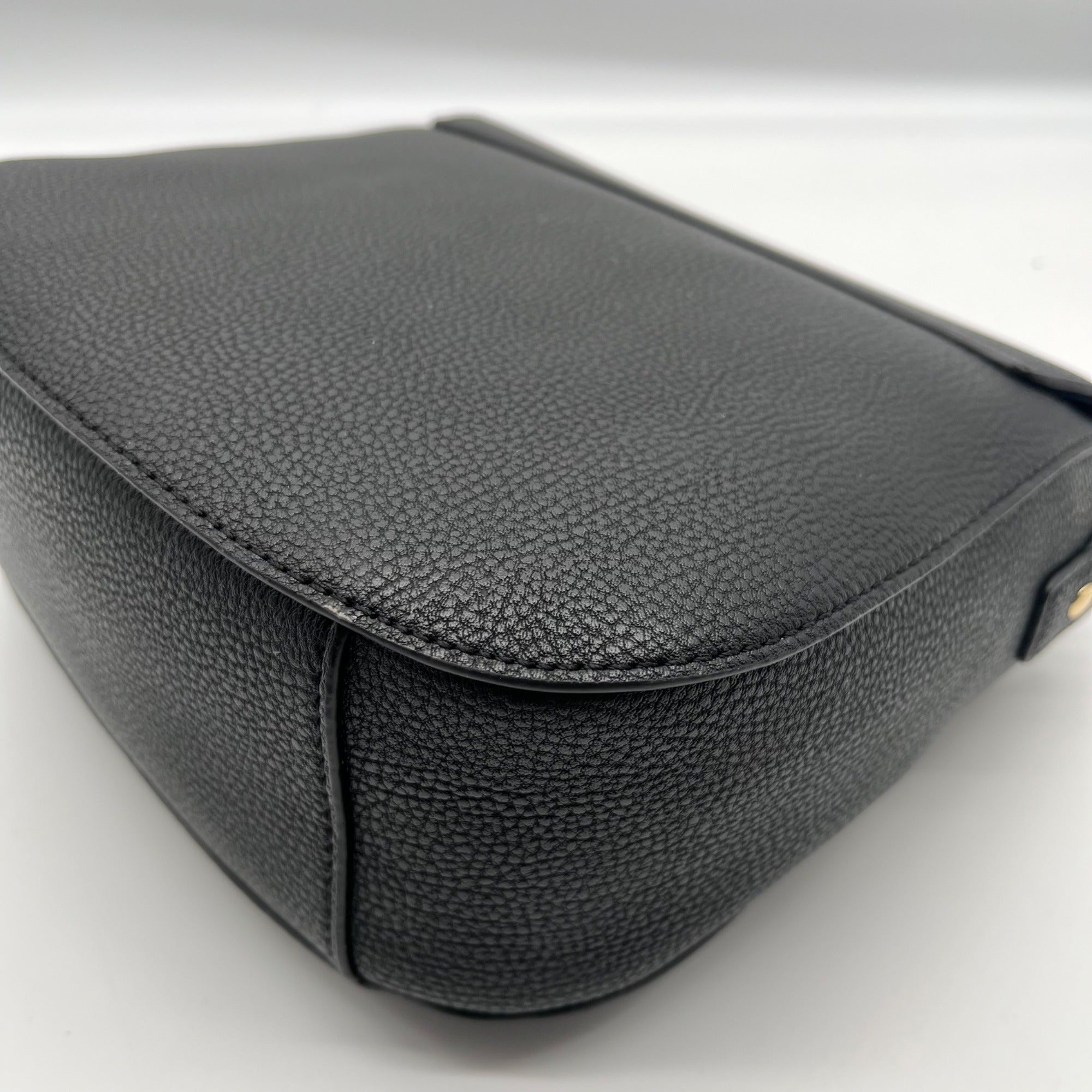 Tommy Hilfiger Black Saddle Crossbody Bag