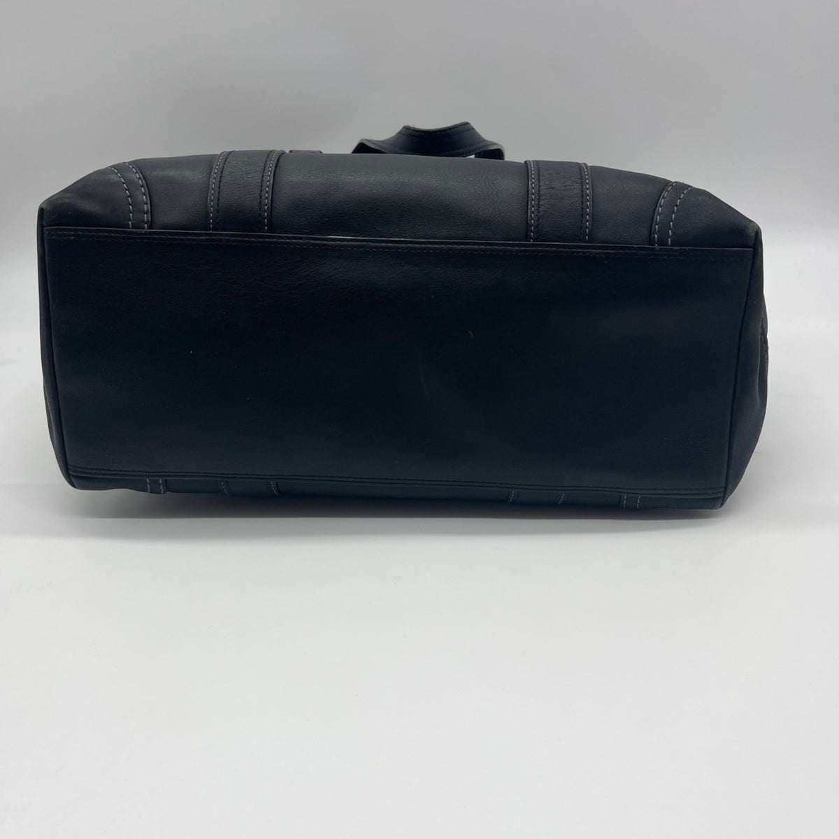 Coach Black Leather Gallery Tote Bag F10195