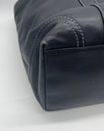 Coach Black Leather Gallery Tote Bag F10195