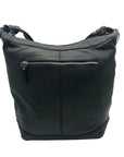 B. Makowsky Black Leather Hobo Bag
