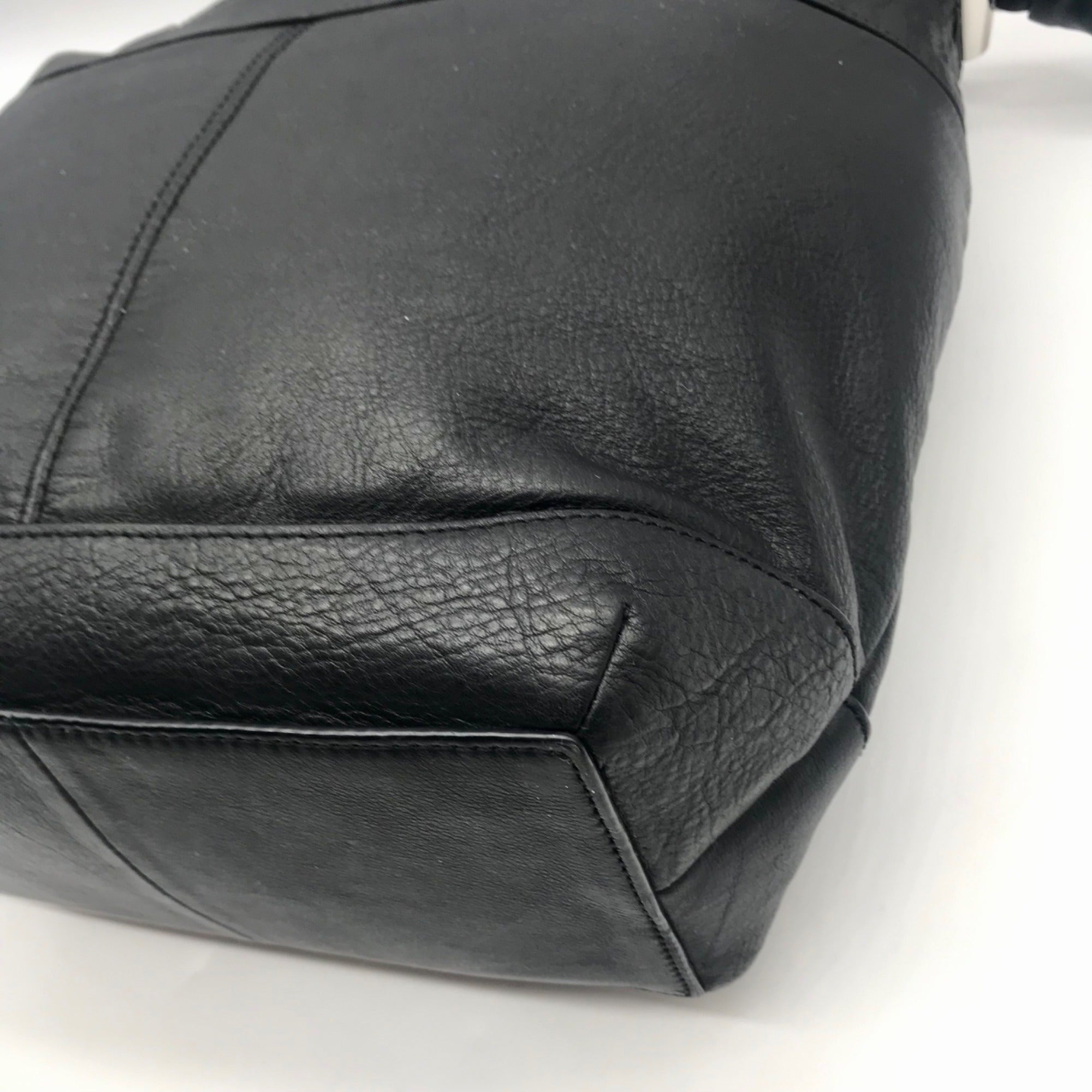 B. Makowsky Black Leather Hobo Bag