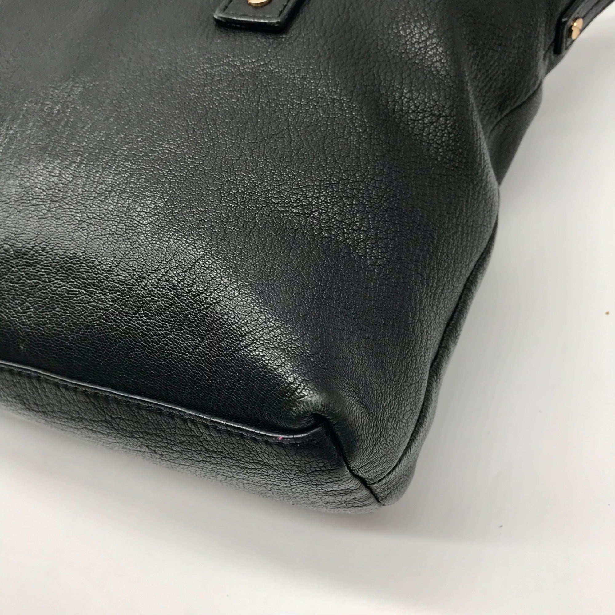 Michael Kors Black Leather Hamilton Satchel Bag