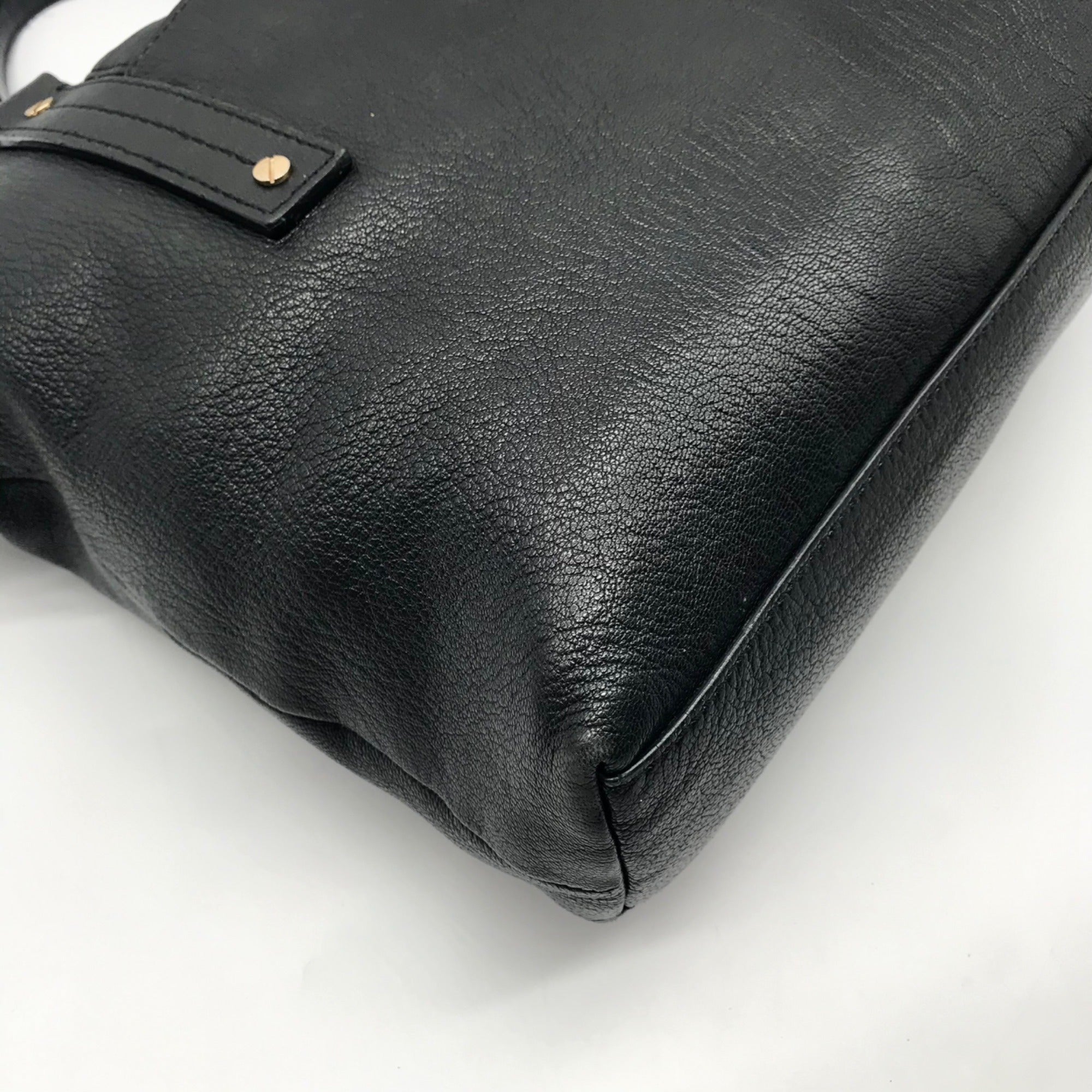 Michael Kors Black Leather Hamilton Satchel Bag