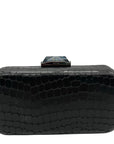 Kotur Black Snake Embossed Clutch 