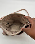 Halogen Pink Leather Crossbody Bag