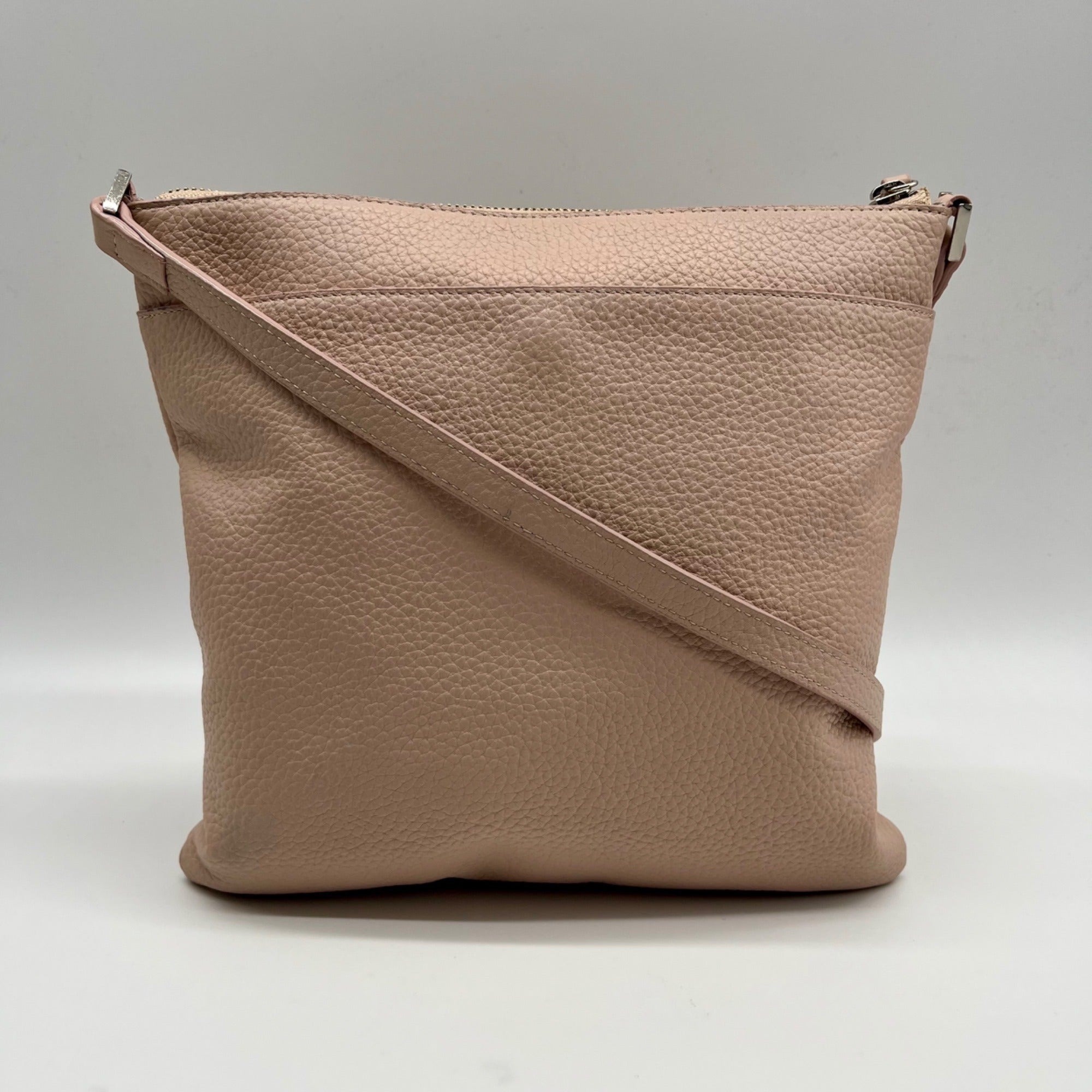 Halogen Pink Leather Crossbody Bag