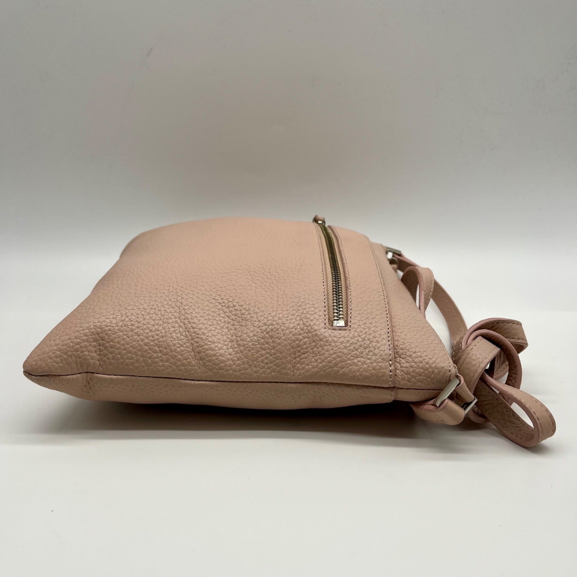 Halogen Pink Leather Crossbody Bag