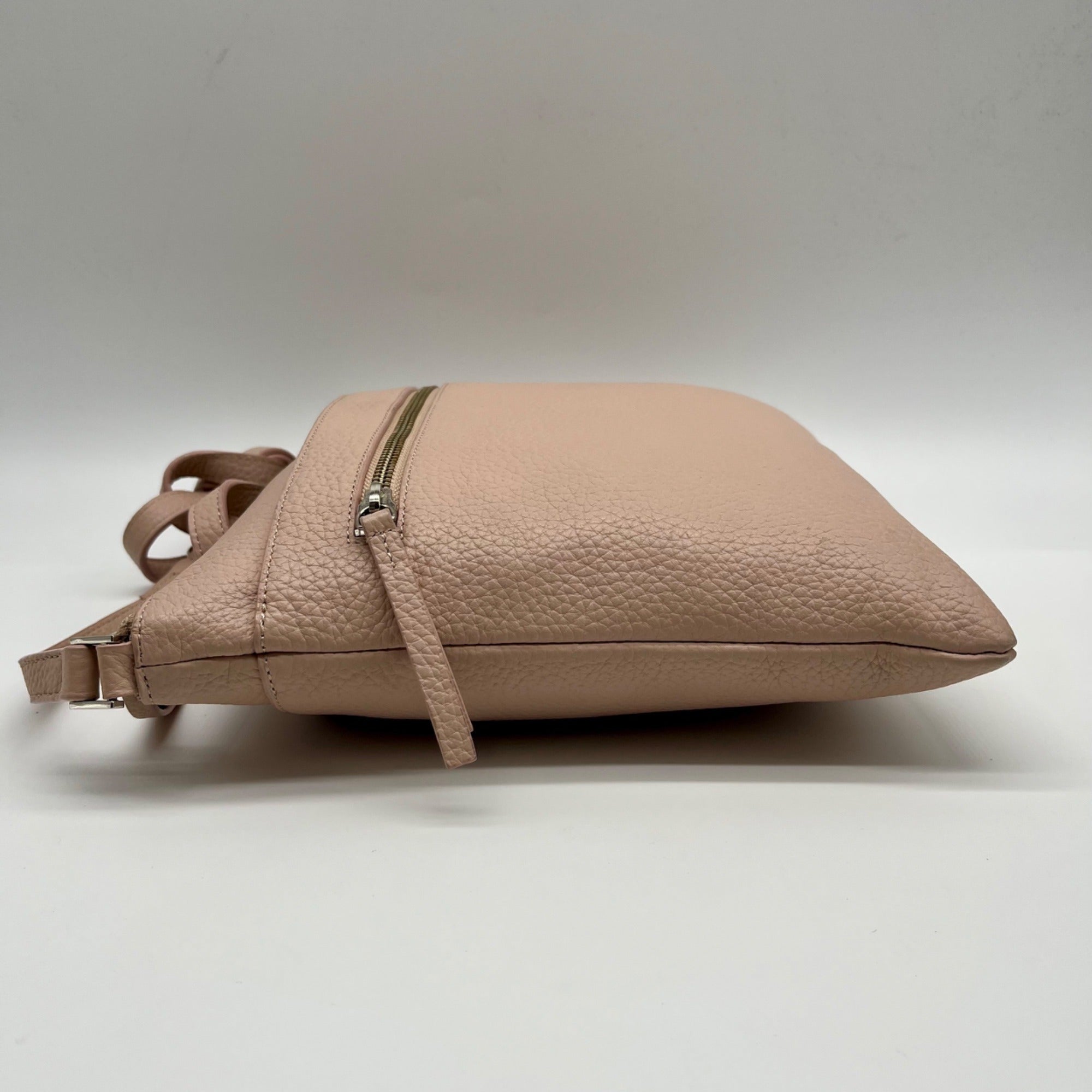 Halogen Pink Leather Crossbody Bag
