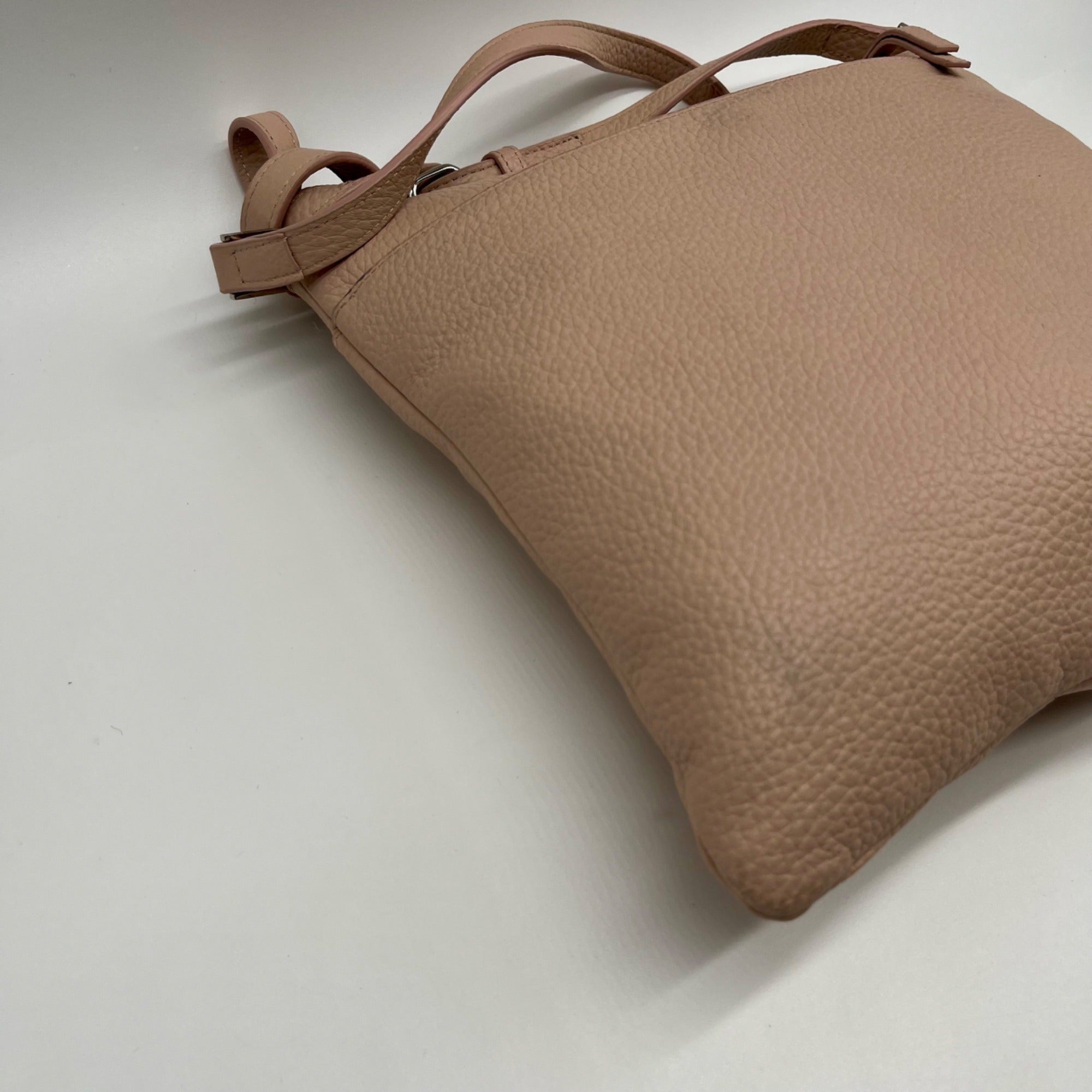 Halogen Pink Leather Crossbody Bag