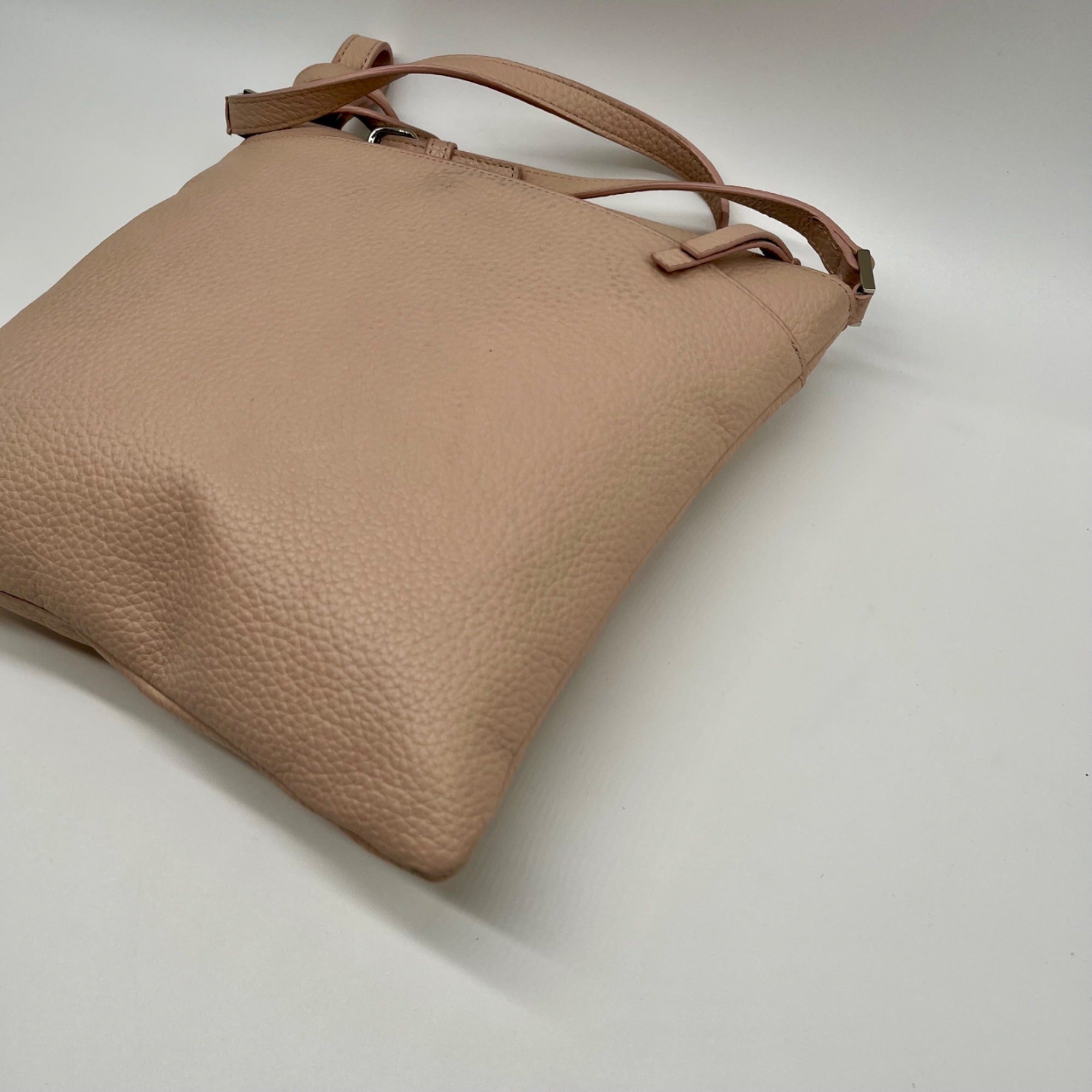 Halogen Pink Leather Crossbody Bag