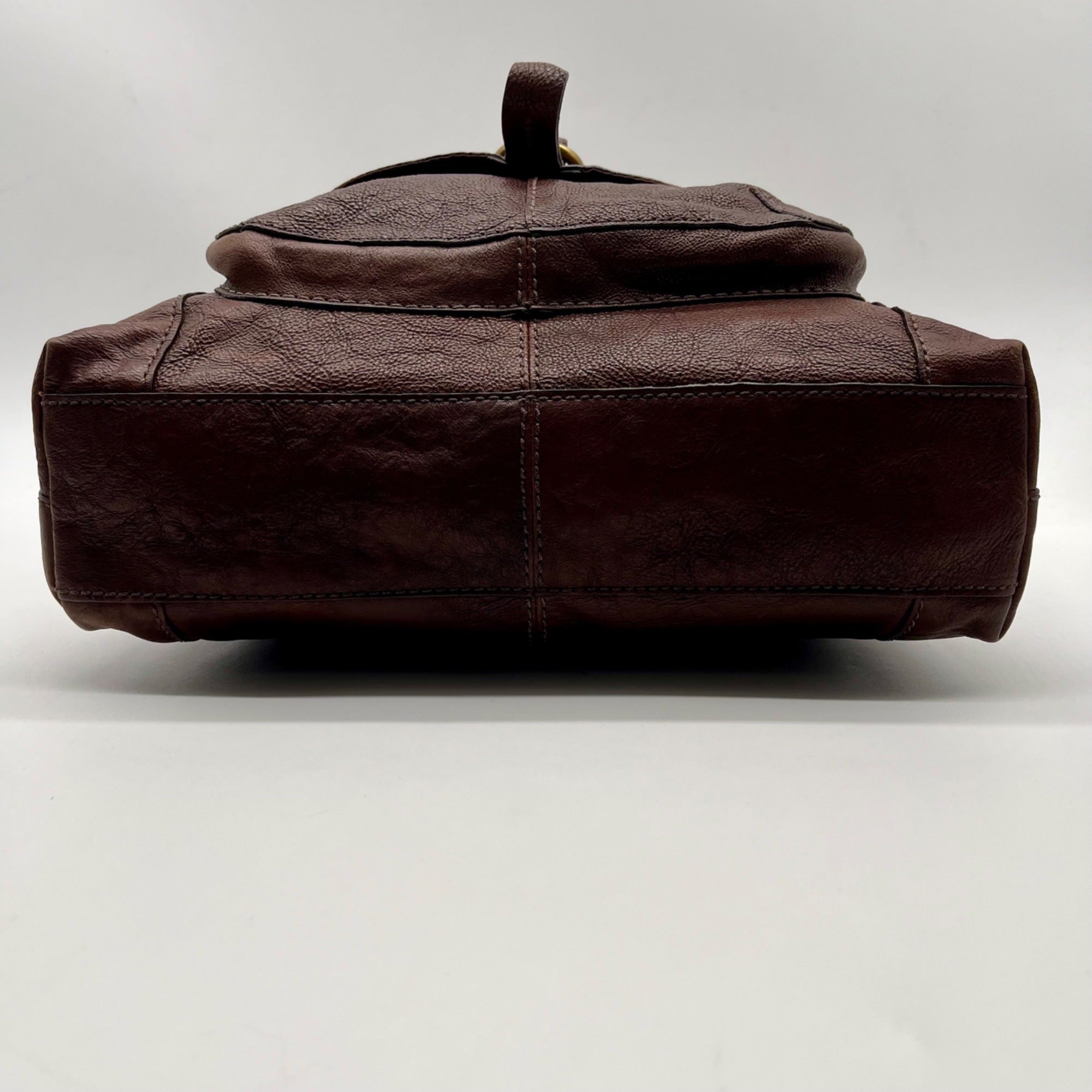 Fossil Brown Leather Sasha Crossbody Bag
