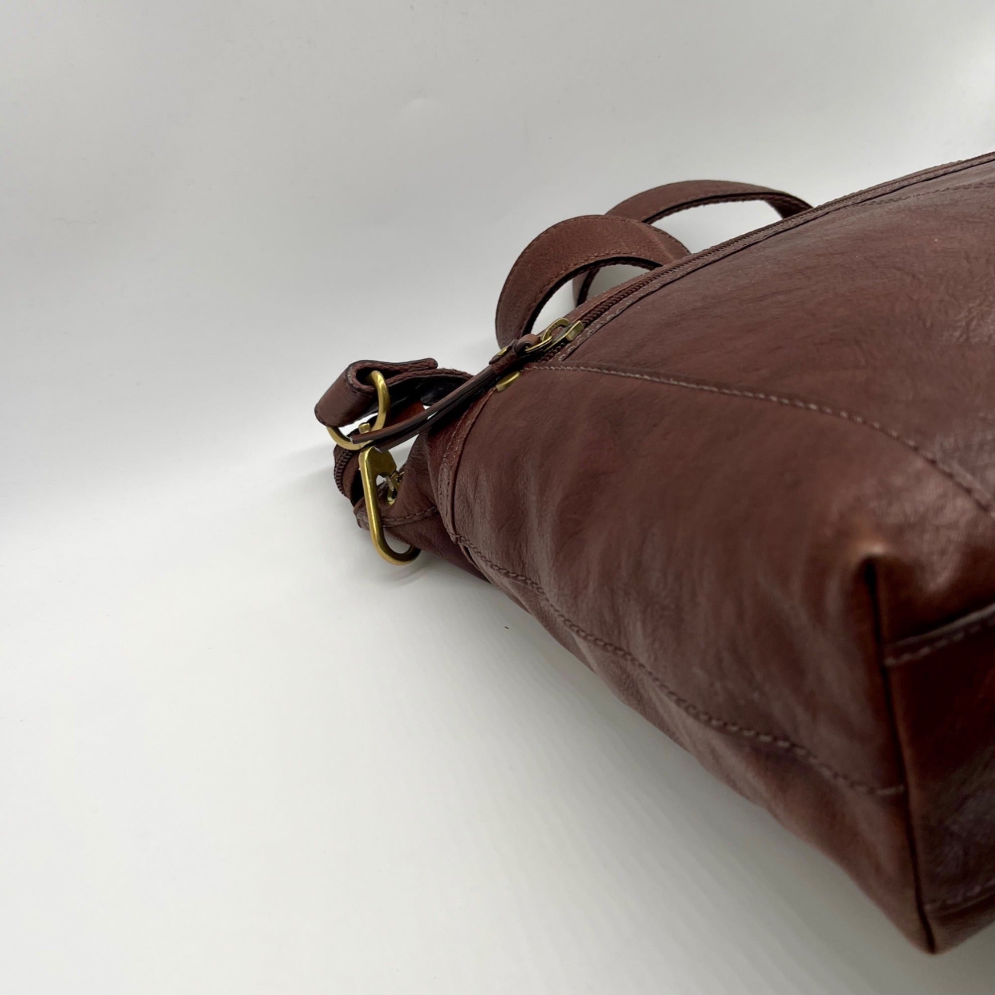 Fossil Brown Leather Sasha Crossbody Bag