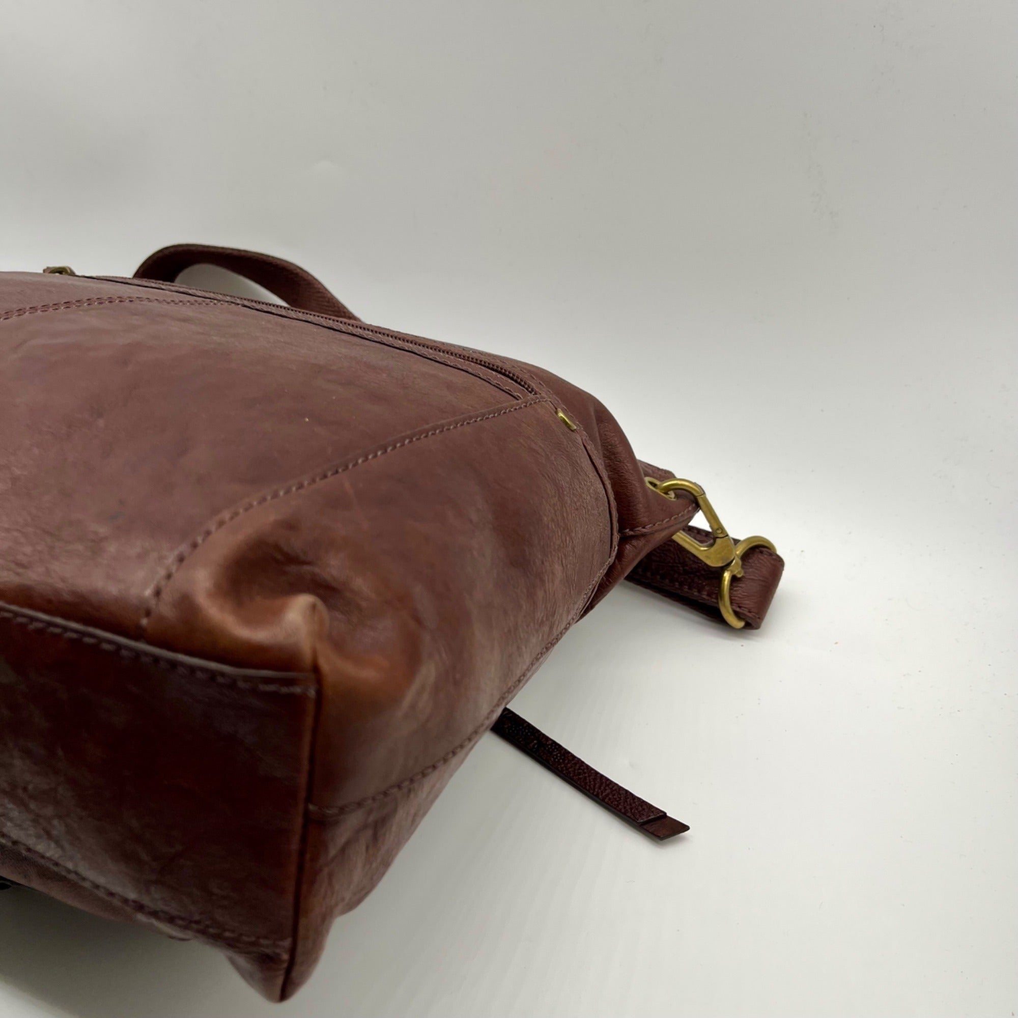 Fossil Brown Leather Sasha Crossbody Bag