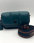 Coach Deep Teal Quilted Leather Crossbody Bag-C6616