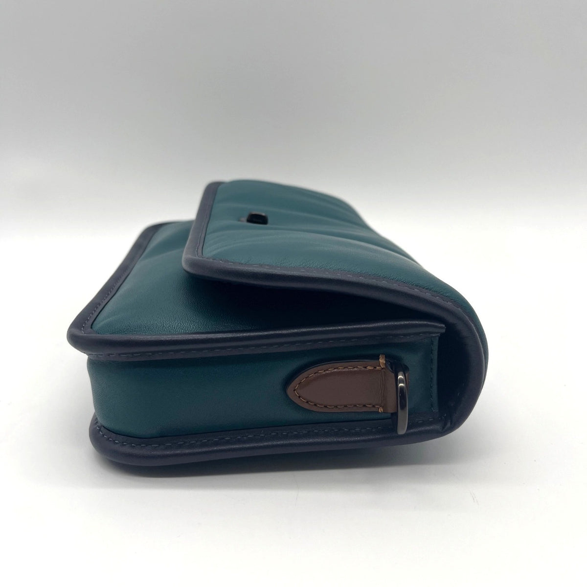 Coach Deep Teal Quilted Leather Crossbody Bag-C6616