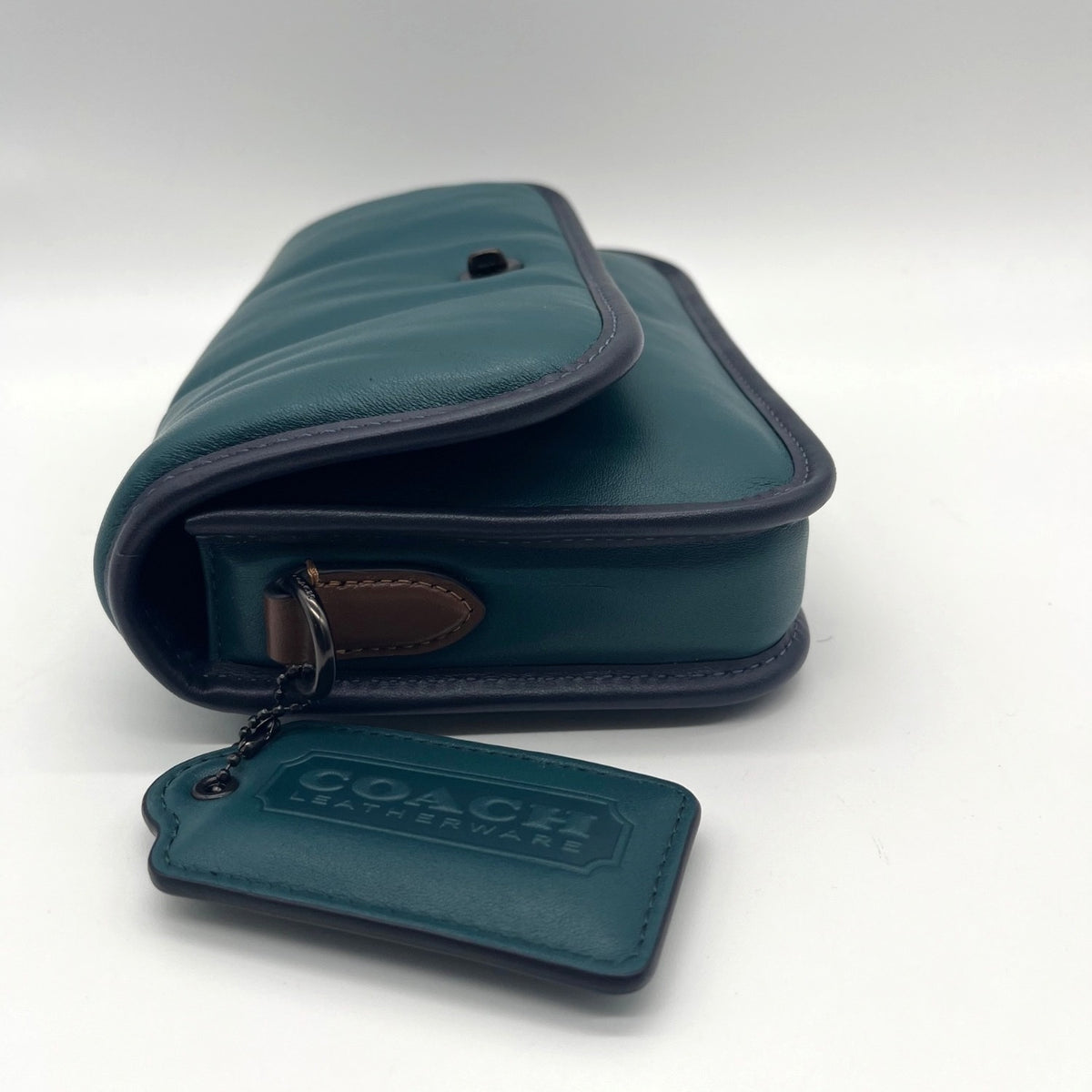 Coach Deep Teal Quilted Leather Crossbody Bag-C6616