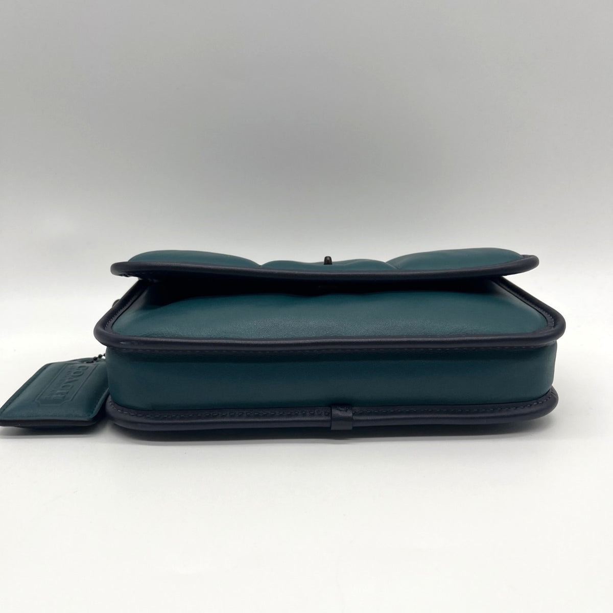 Coach Deep Teal Quilted Leather Crossbody Bag-C6616