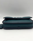 Coach Deep Teal Quilted Leather Crossbody Bag-C6616