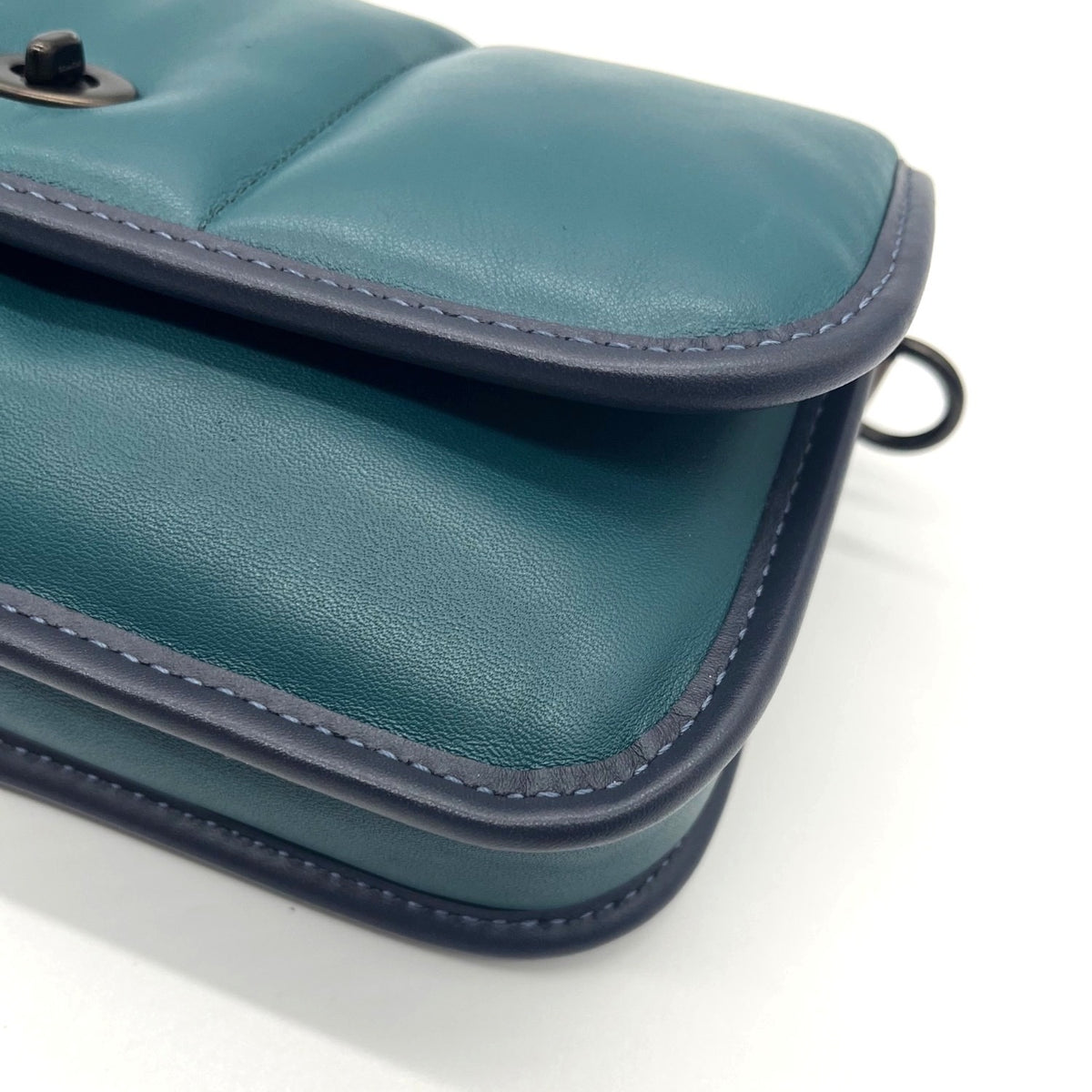 Coach Deep Teal Quilted Leather Crossbody Bag-C6616