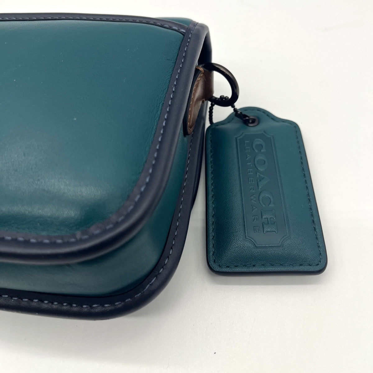 Coach Deep Teal Quilted Leather Crossbody Bag-C6616