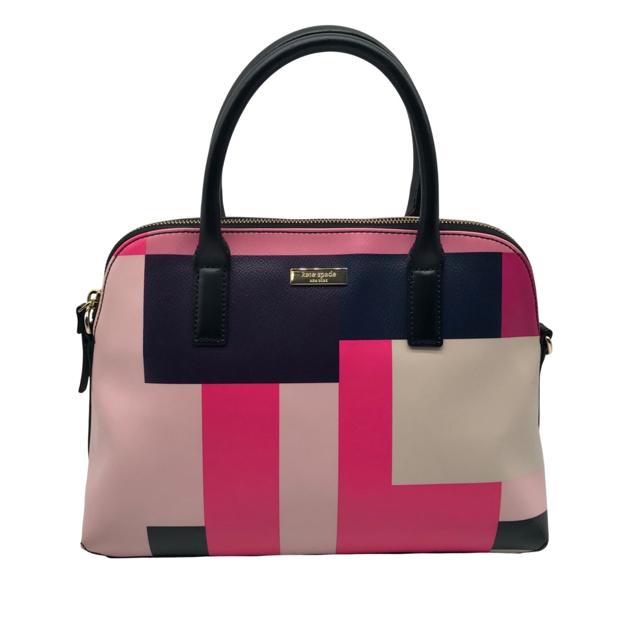 Kate Spade Pink Leather Convertible Satchel And Wallet
