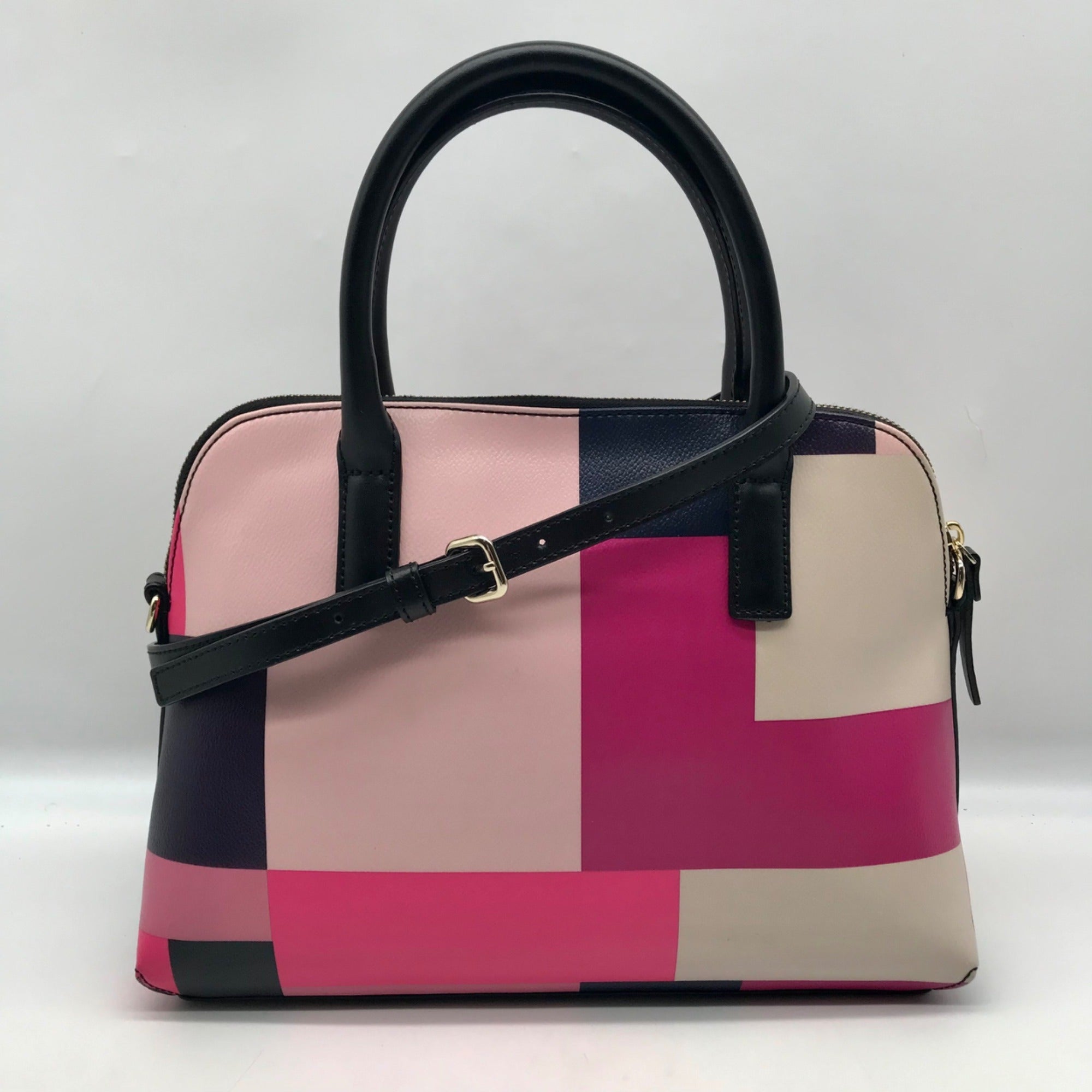 Kate Spade Pink Leather Convertible Satchel And Wallet
