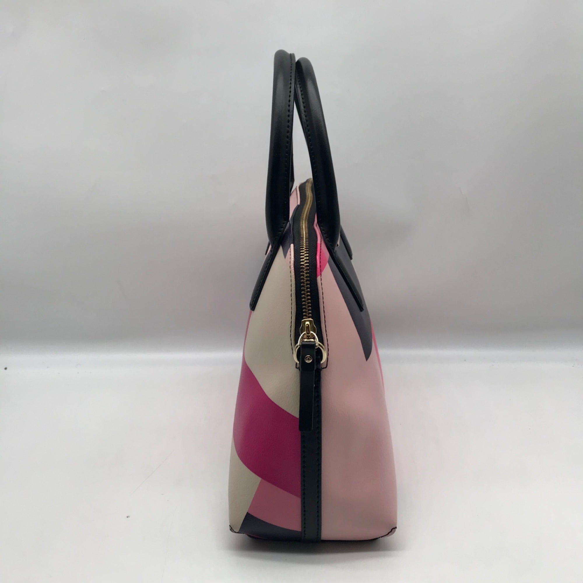Kate Spade Pink Leather Convertible Satchel And Wallet