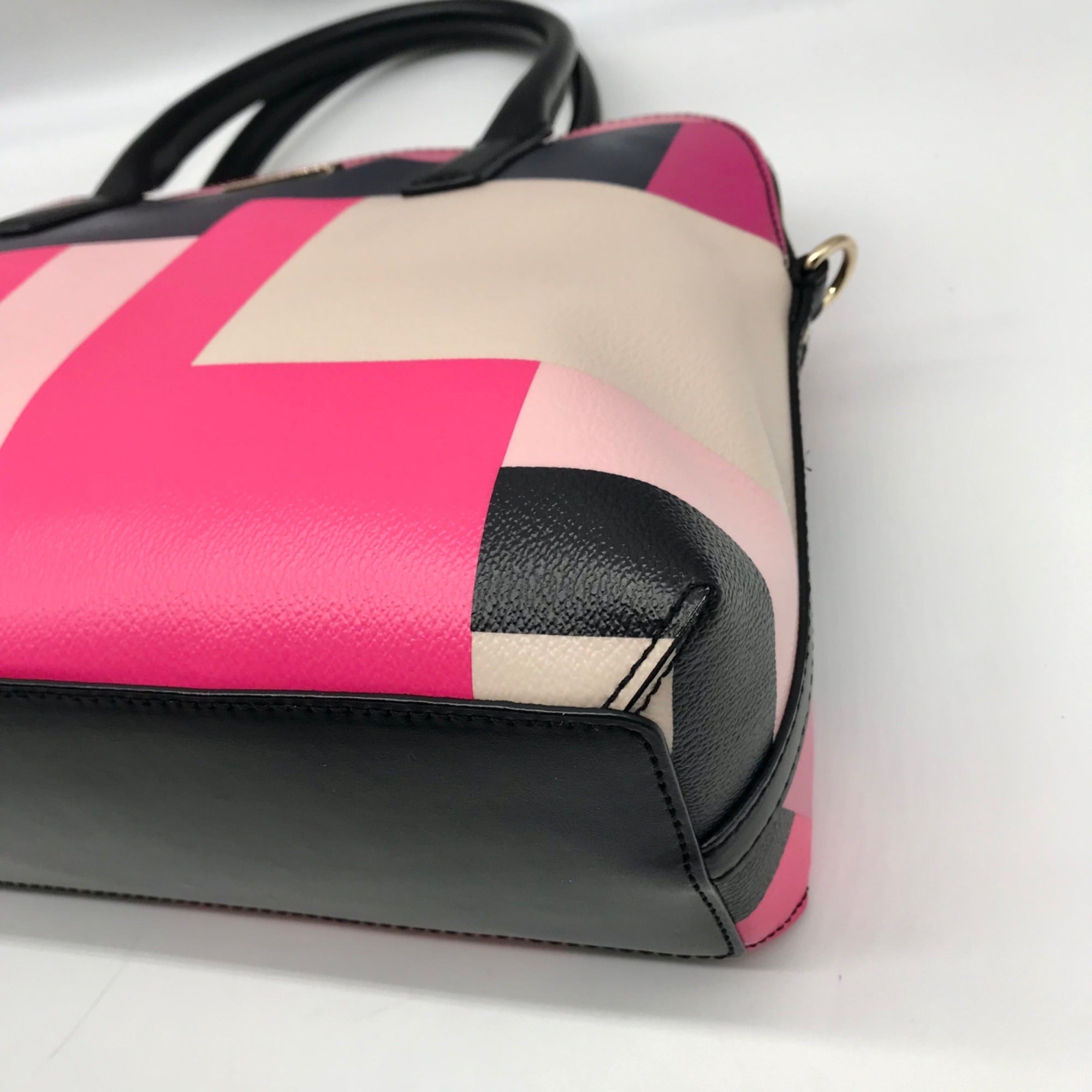 Kate Spade Pink Leather Convertible Satchel And Wallet