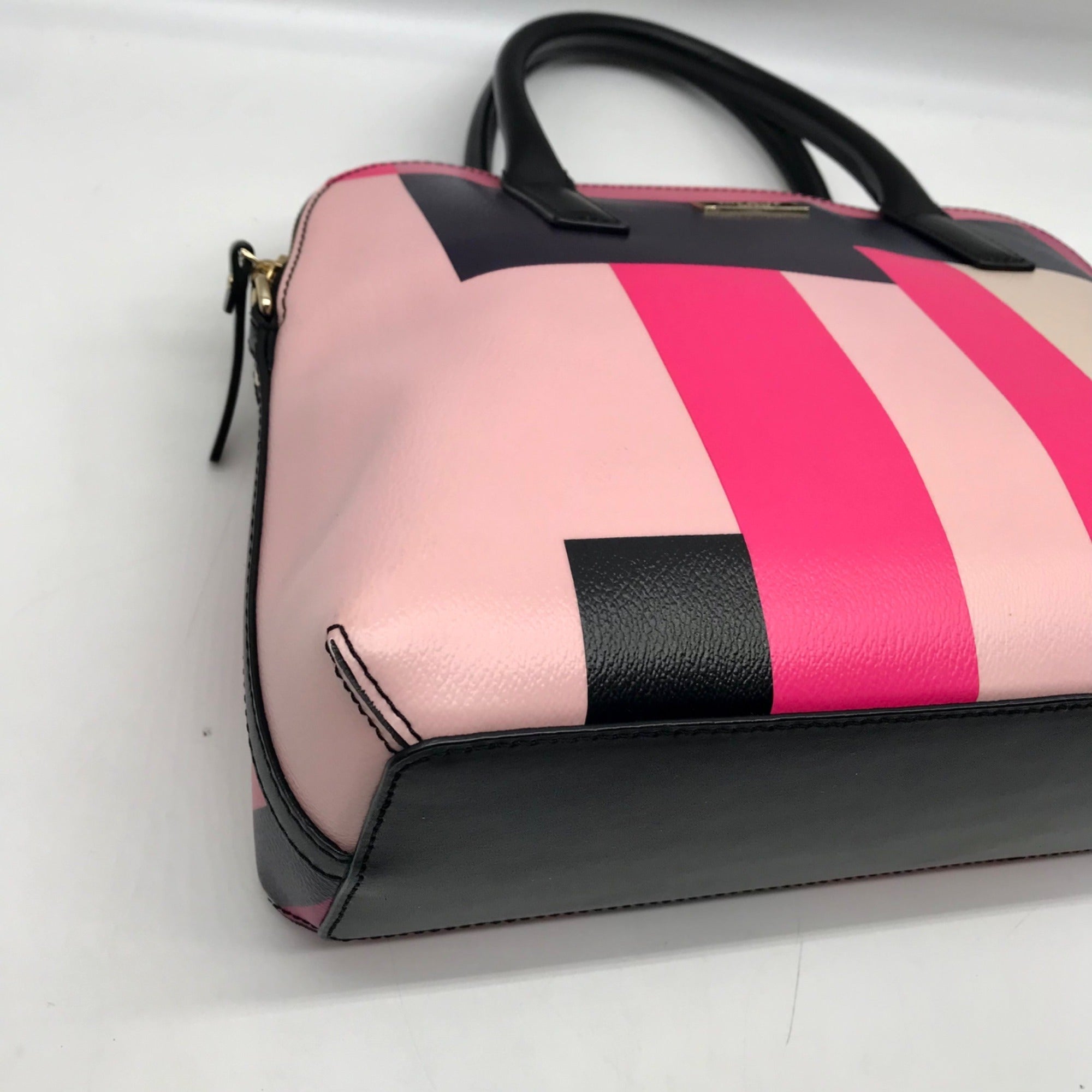 Kate Spade Pink Leather Convertible Satchel And Wallet