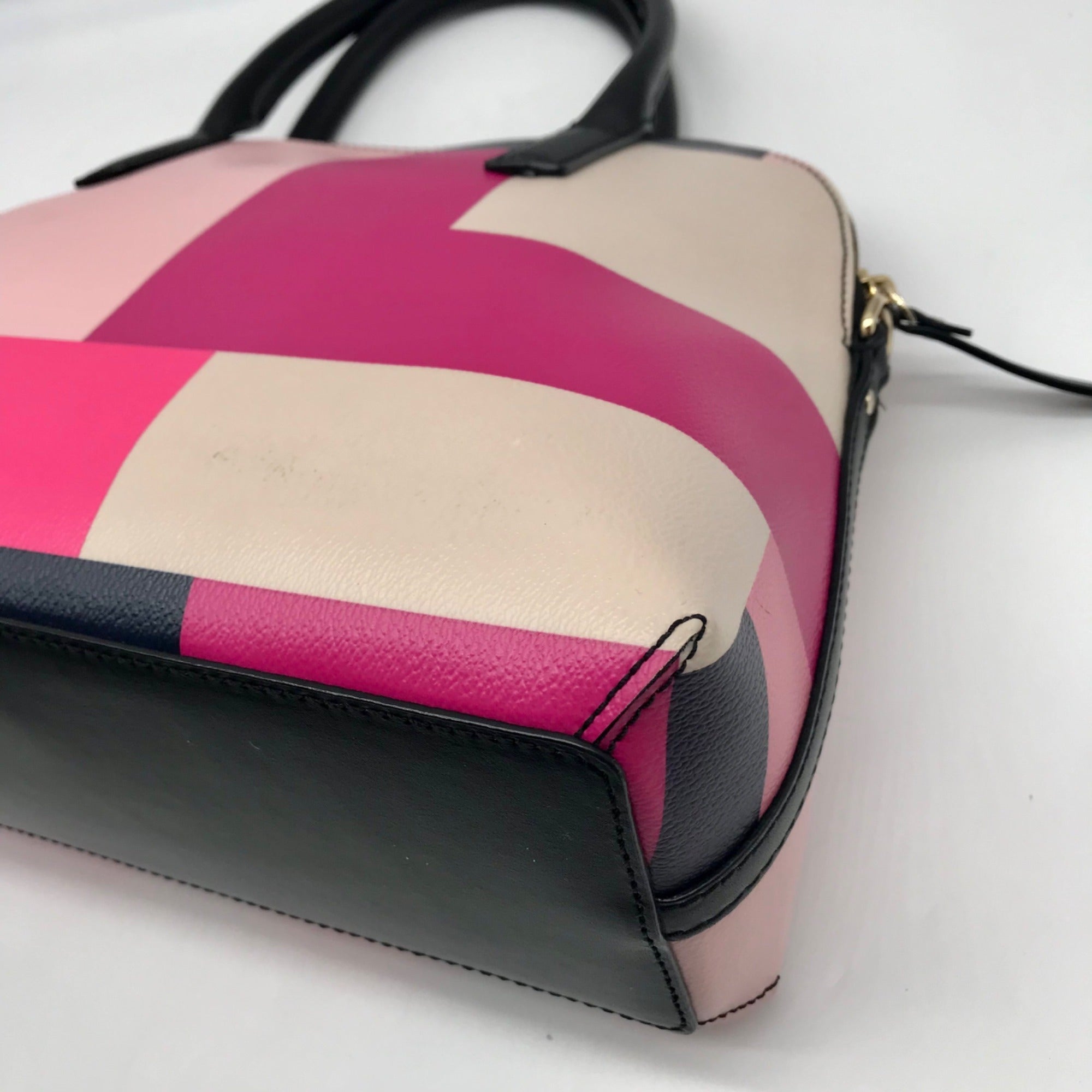 Kate Spade Pink Leather Convertible Satchel And Wallet
