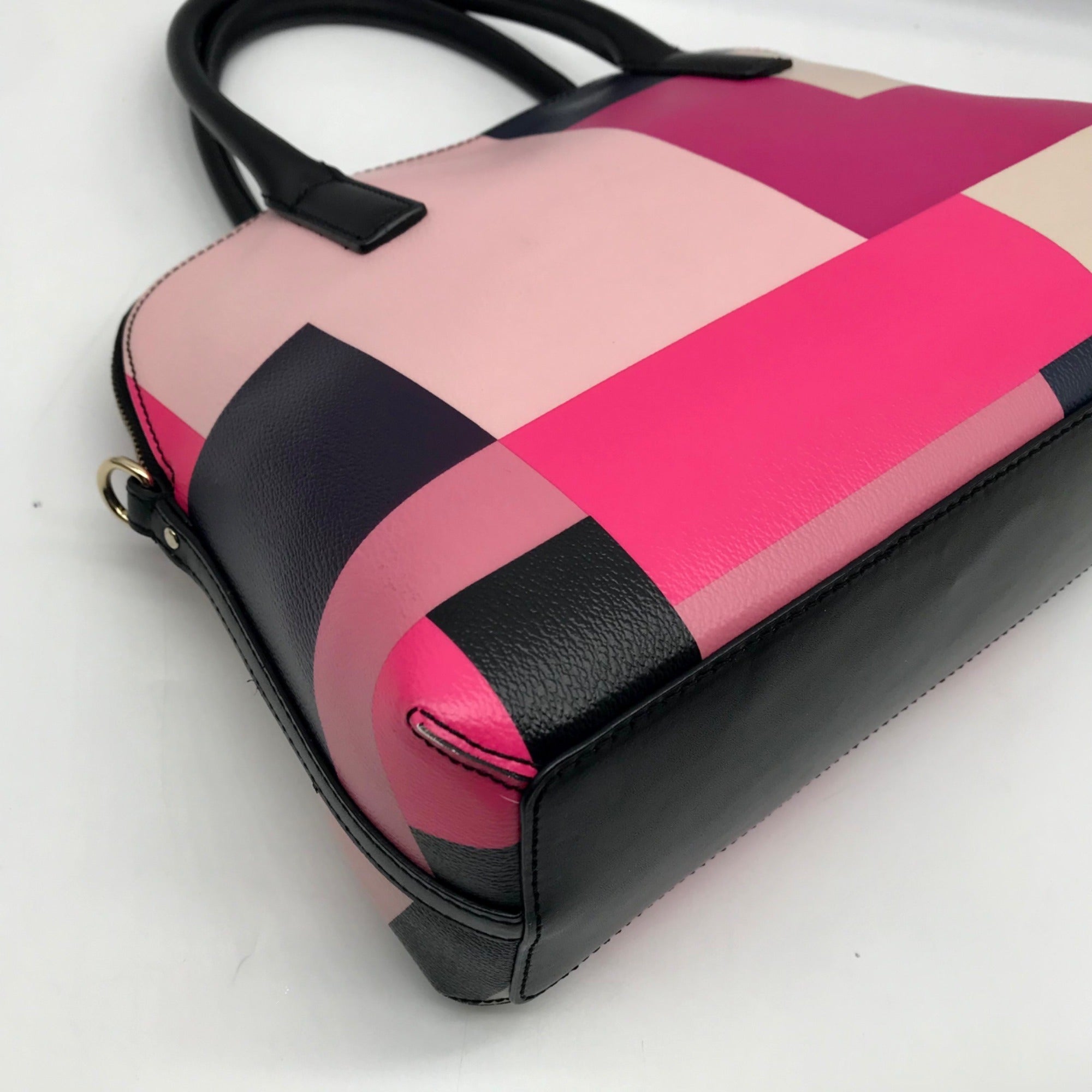 Kate Spade Pink Leather Convertible Satchel And Wallet