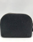 Kate Spade Black Glitter Fabric Joeley Dome Pouch