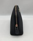 Kate Spade Black Glitter Fabric Joeley Dome Pouch