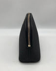 Kate Spade Black Glitter Fabric Joeley Dome Pouch