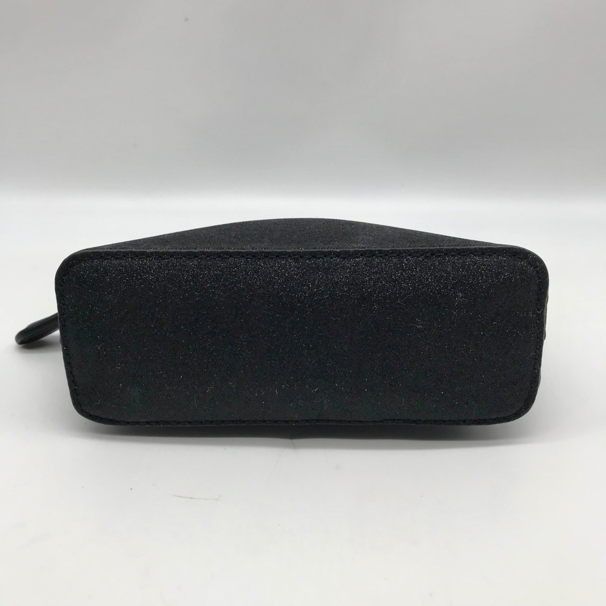 Kate Spade Black Glitter Fabric Joeley Dome Pouch