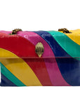 Kurt Geiger Rainbow Wavy Leather Kensington Shoulder Bag 