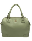 Tory Burch Robinson Middy Mint Julep Green Saffiano Leather Satchel