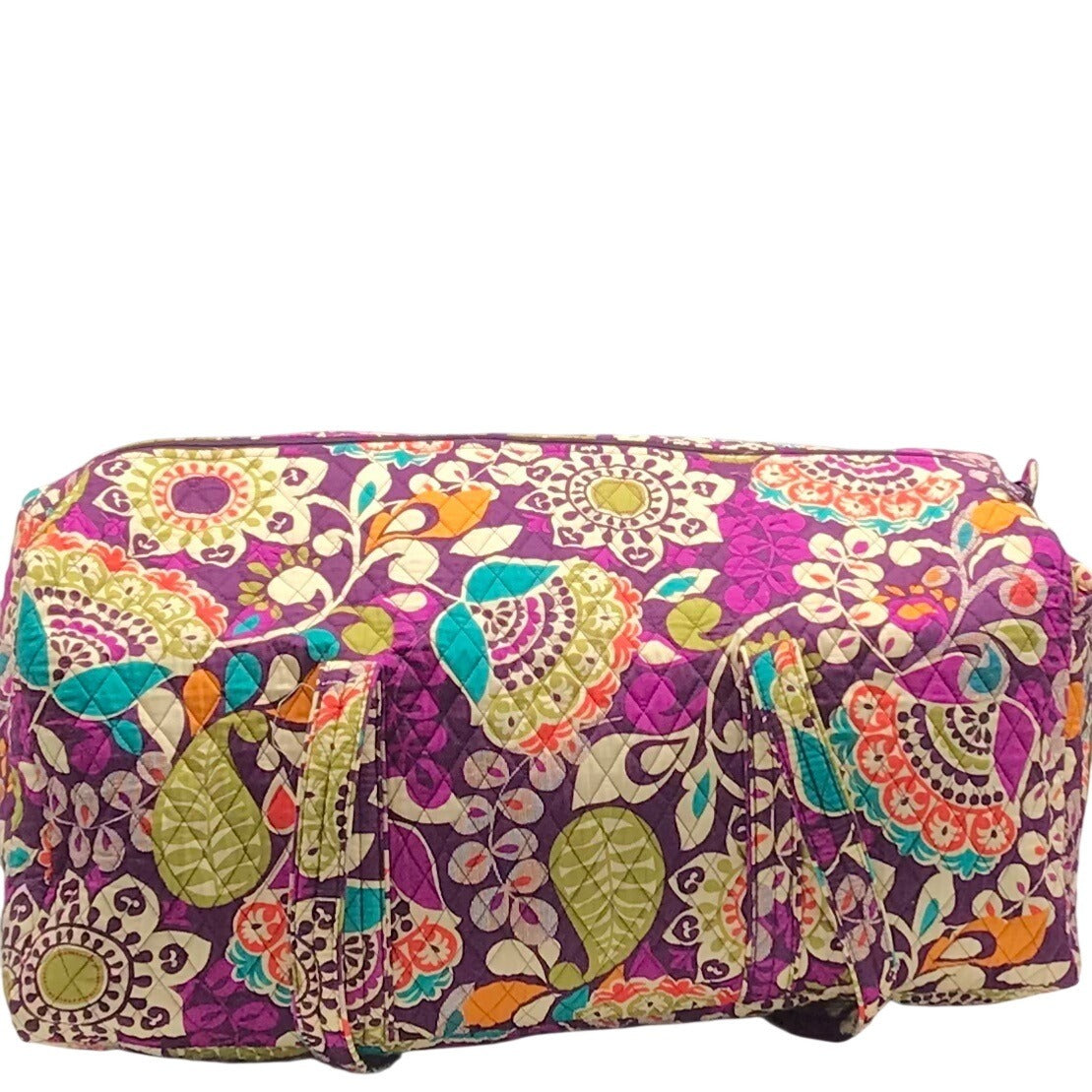 Vera Bradley Purple Plum Crazy Duffle/ Crossbody Bag Set