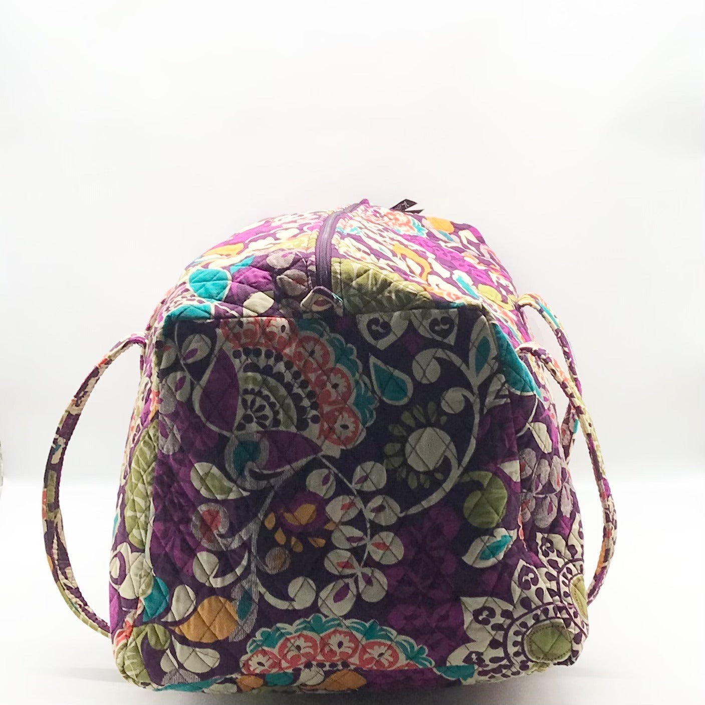 Vera Bradley Purple Plum Crazy Duffle/ Crossbody Bag Set