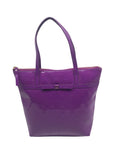 Kate Spade Purple Patent Leather Jeralyn Camellia Street Tote Bag