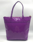 Kate Spade Purple Patent Leather Jeralyn Camellia Street Tote Bag