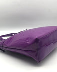 Kate Spade Purple Patent Leather Jeralyn Camellia Street Tote Bag