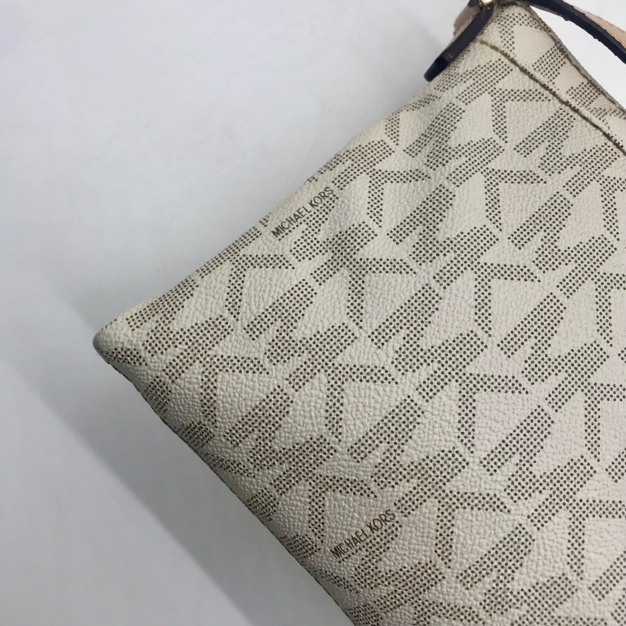 Michael Kors Cream Faux Leather Crossbody Bag